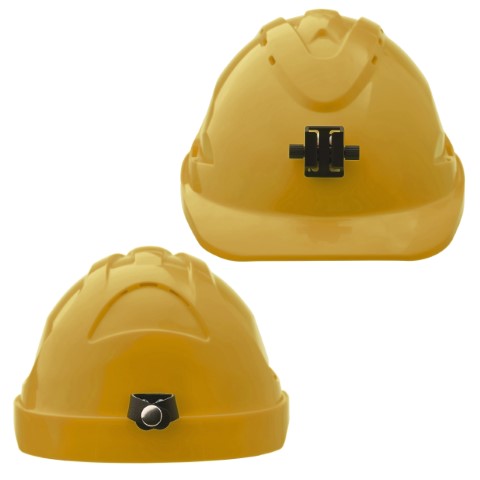 PROCHOICE V9 HARD HAT UNVENT LAMP BRACK RATCHET HARN - YELLOW